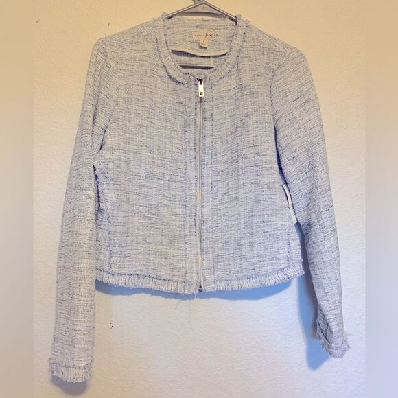 NWT Maison Jules Deco Bloom Tweed Jacket - Picture 1 of 4